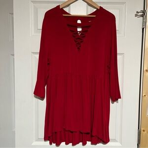 Torrid Red Super Soft Knit Top